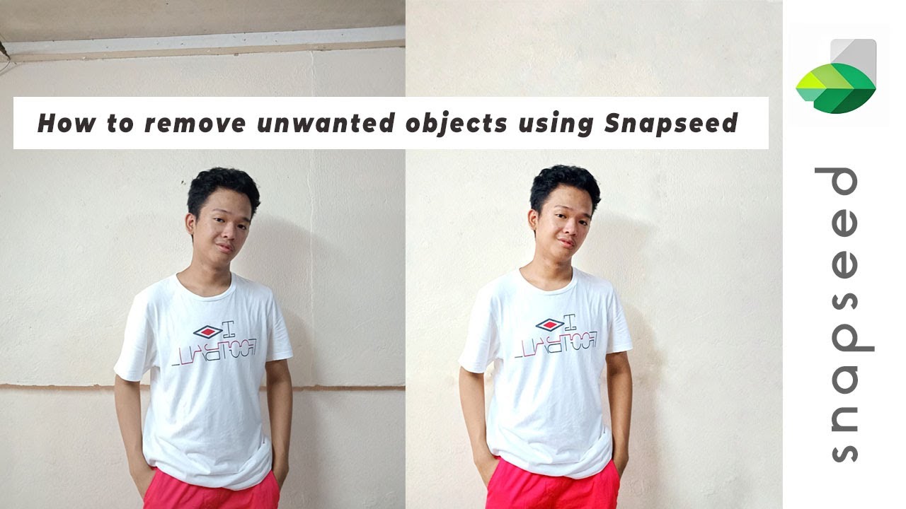 How to remove unwanted objects using Snapseed (Tagalog Tutorial) x Photo Manipulation