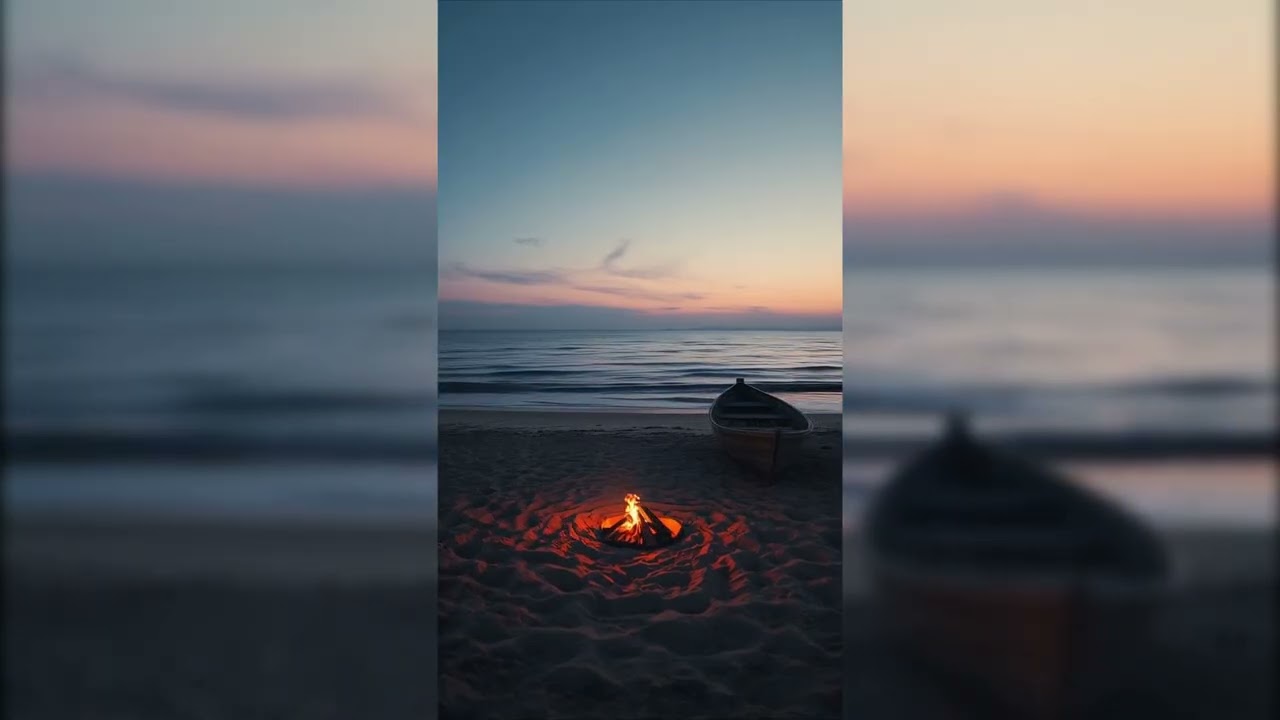 15 Minutes of Deep Calm — Misty Forest, Lake & Ocean Firelight | Ambient Visual Loop