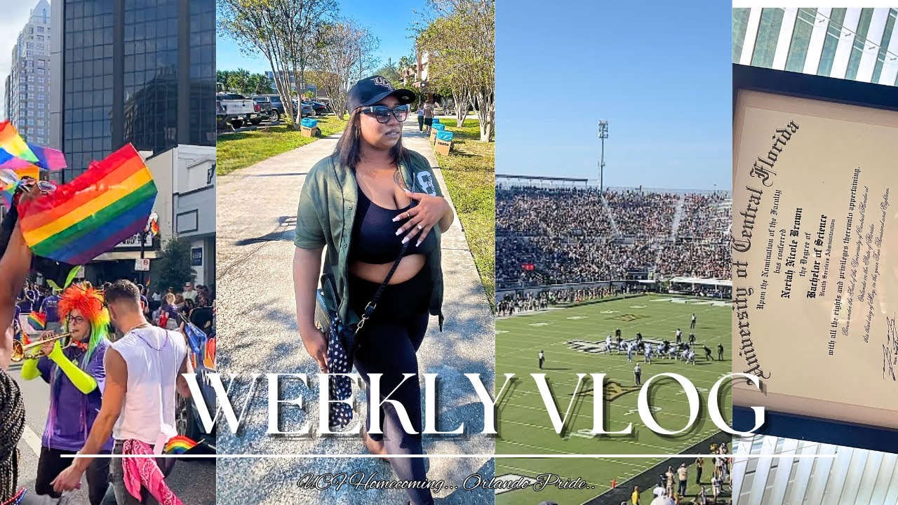 VLOG: ONCE A KNIGHT, ALWAYS A KNIGHT + ORLANDO PRIDE + UCF HOMECOMING + FINE'RY + DEGREES ARE LIT!