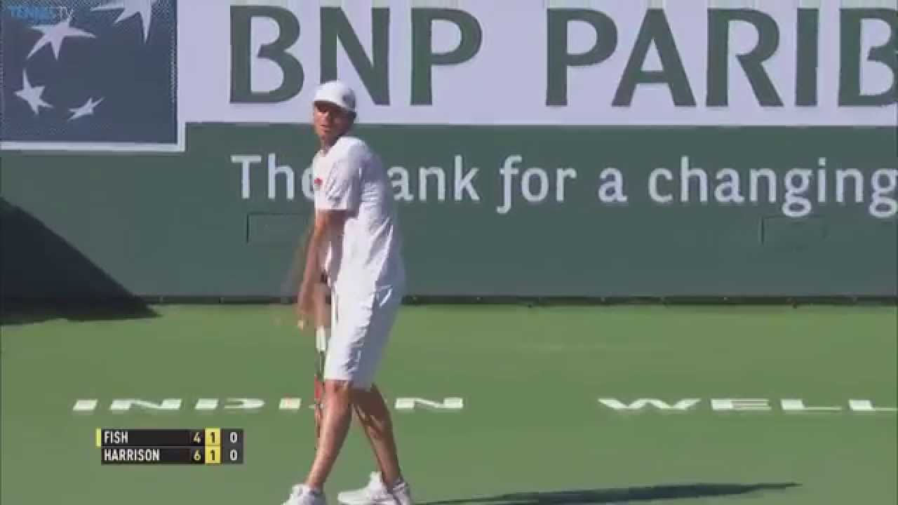 Mardy Fish Hot Shot at 2015 BNP Paribas Open - ATP Indian Wells 1st Round