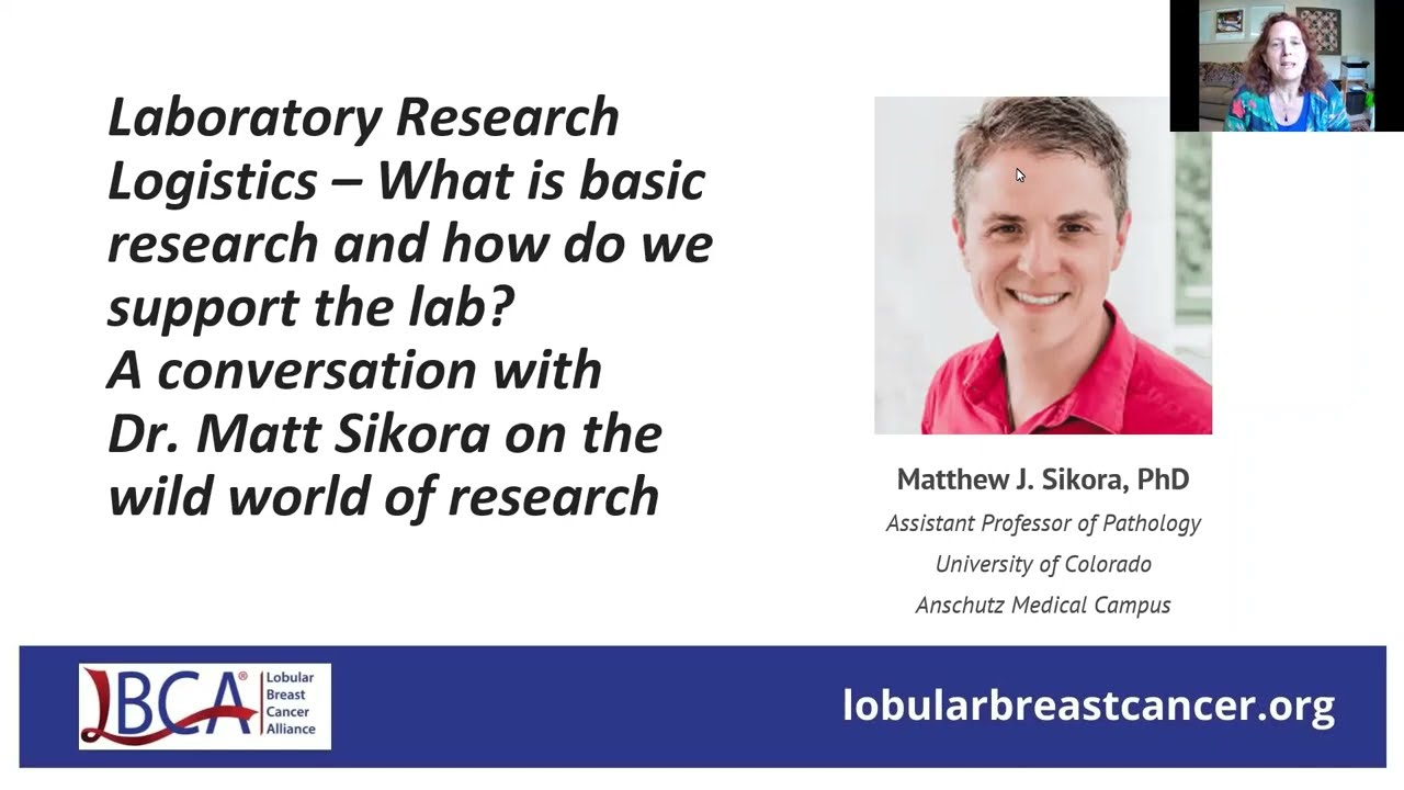 Advocate Chat: Laboratory Research Logistics - What Is Basic Research and How Do We Support the Lab?
