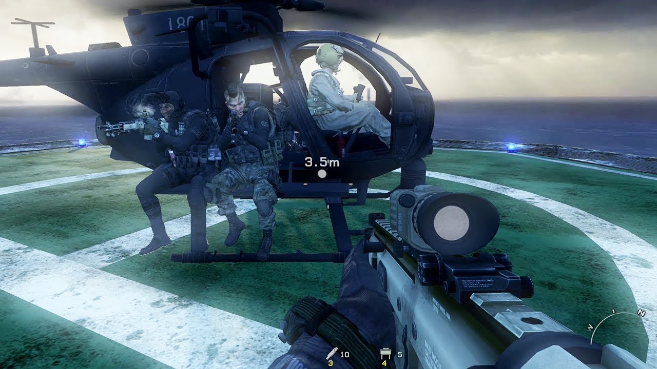 Epic Tactical Military Infiltration Gameplay from FPS Game Call of Duty Modern Warfare 2