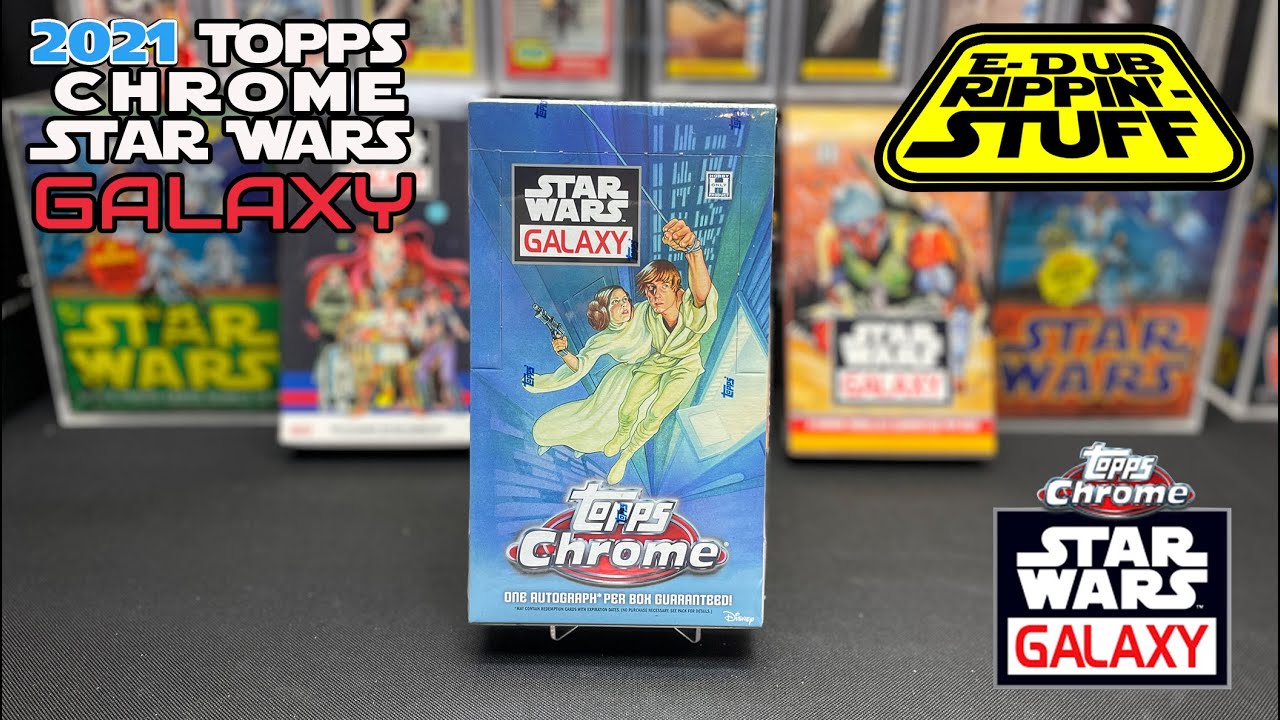 2021 Topps Star Wars Galaxy Chrome Break. A rare box... to say the least.