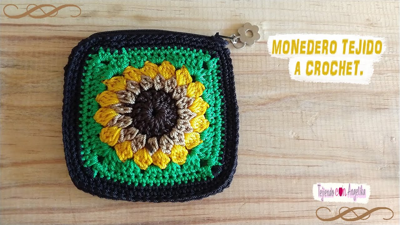 MONEDERO TEJIDO A CROCHET |Tejiendo con angélika|.