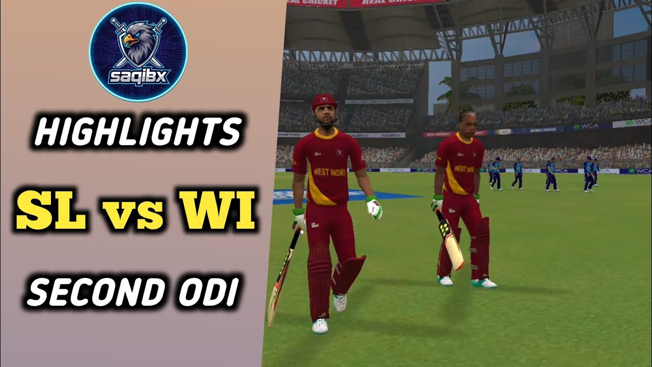 Sri Lanka vs West Indies | 2nd ODI 2026 | Last Ball Drama | Real Cricket 🏏