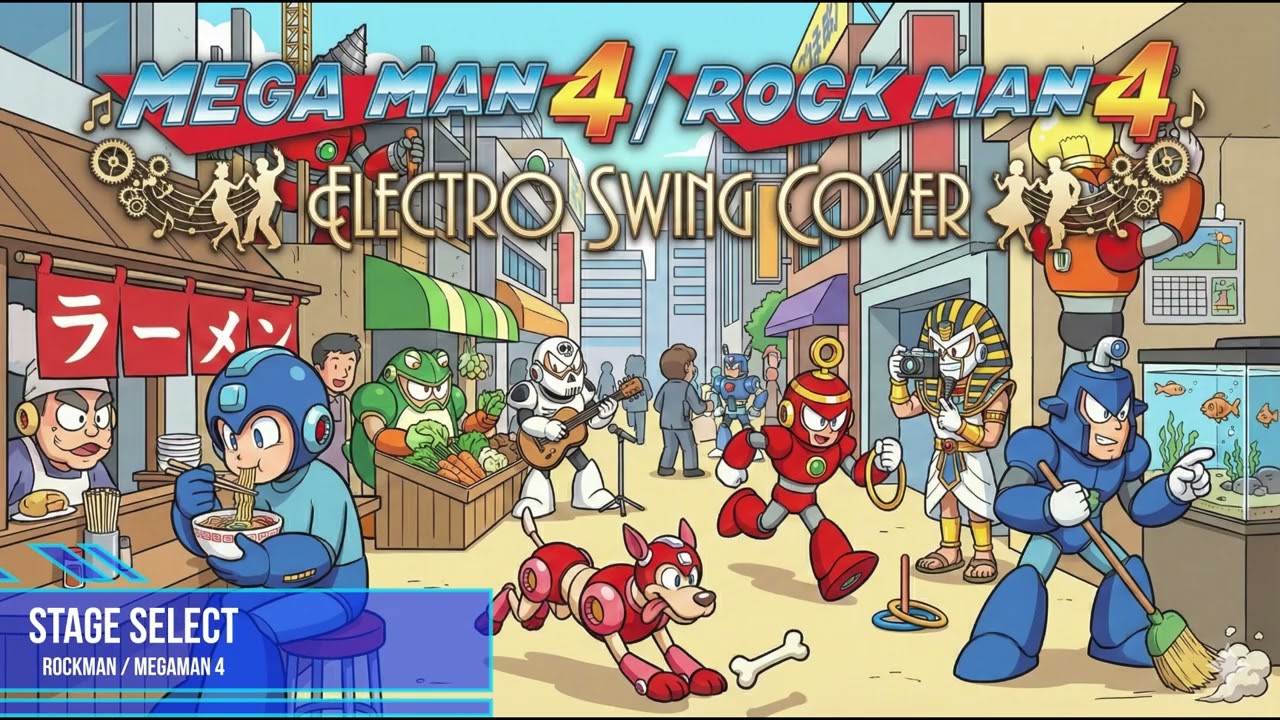 Mega Man 4 Electro Swing Cover | NES BGM Remix + Vocal Bonus Tracks