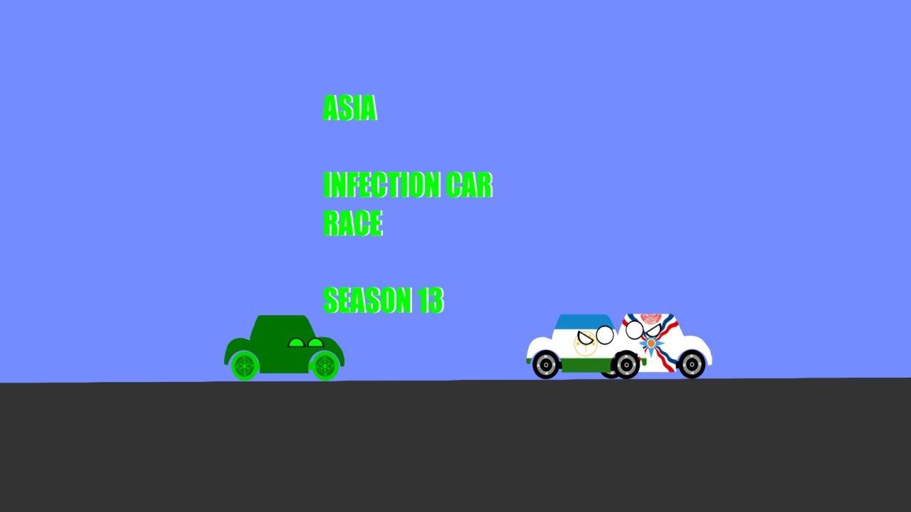 Asia Infection Car Race | Country Cars | Algodoo | Season 13