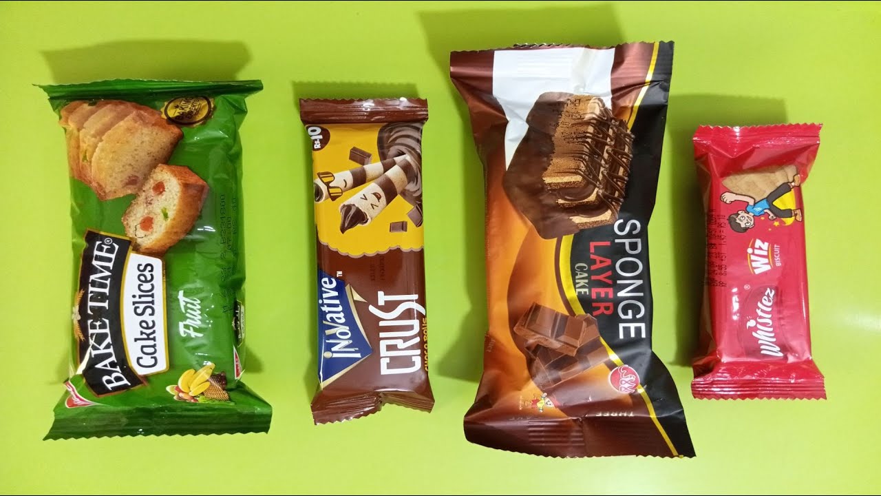 Chocolate Layer Cake Vs Chocolate Wafers Rolls Vs Sweet Biscuits | ASMR | Satisfying Videos
