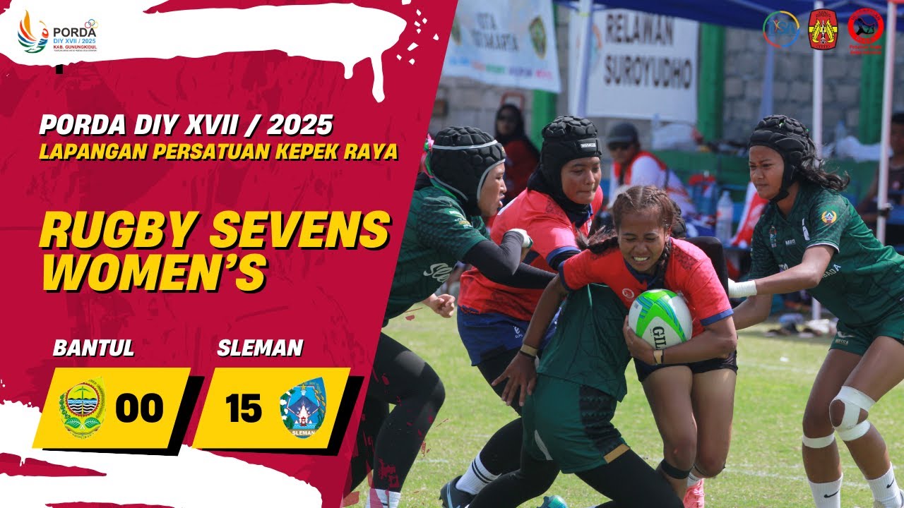 Bantul 00 vs 15 Sleman   Sevens Rugby Women’s   PORDA XVII DIY RUGBY 2025