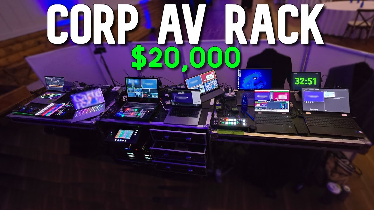 NEW Gear - Corp AV Rack Build  (@AllenandHeathUK CQ + @rodemic Caster)