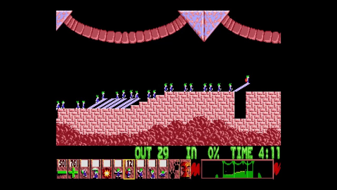 Lemmings (PC-98) Full Playthrough