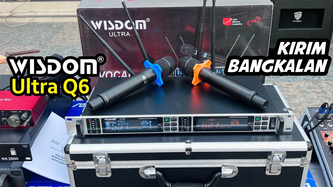 Microphone Wireless Wisdom Ultra Q6 pesanan dari bangkalan madura