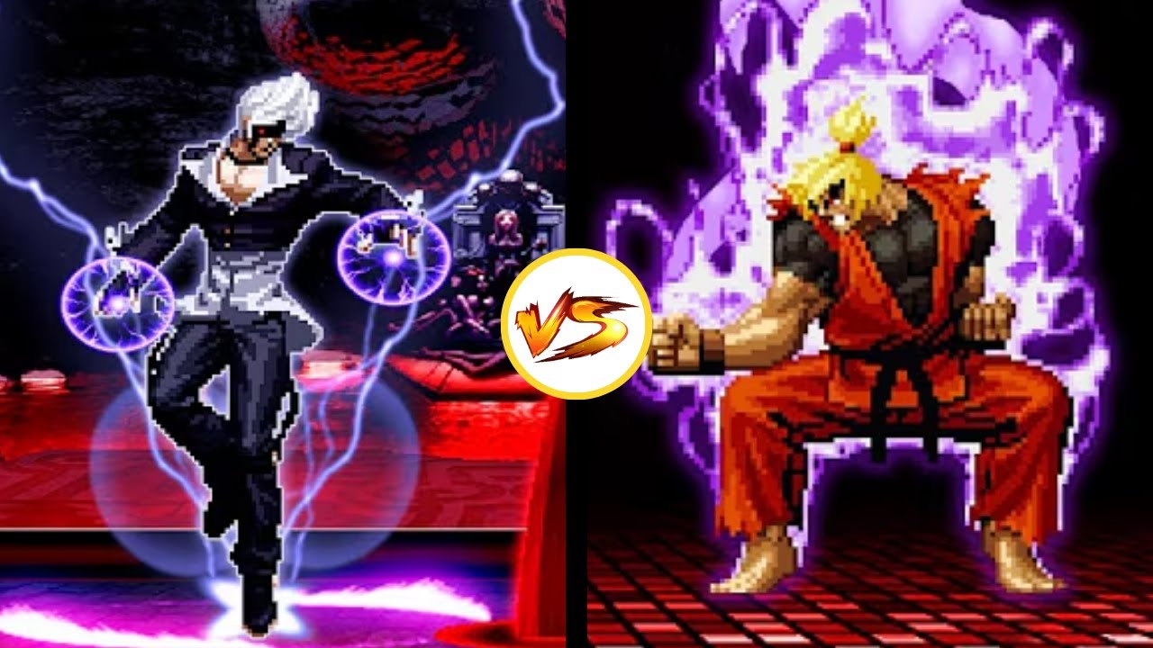 [KOF MUGEN] Aldrich Iori Yagami vs Dragon Ken Fight