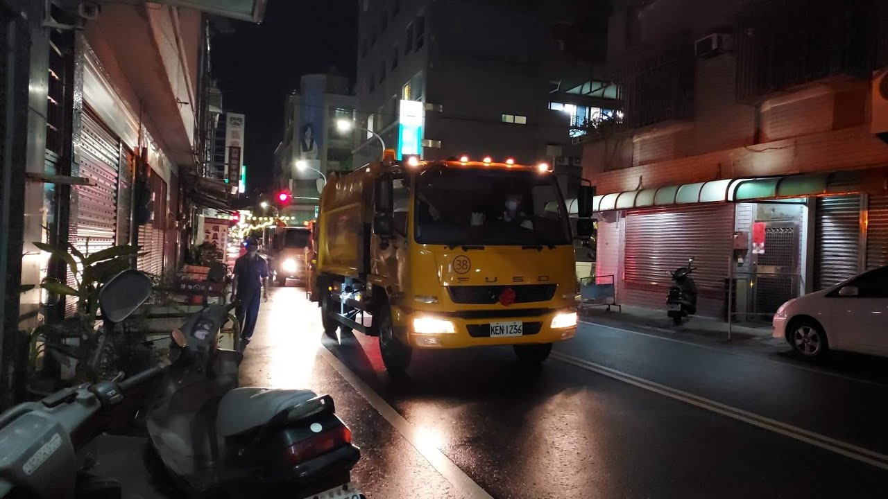 20220526嘉義市環保局(新)垃圾車KEN-1236(取代075-N2)(上路第一天)，回收車KEB-5167