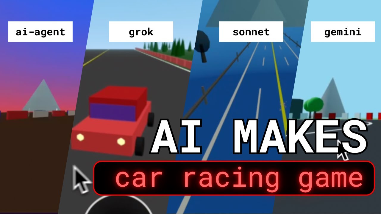 4 AIs make the SAME game (insane results with grok, Gemini, Sonnet, and AI Agent)