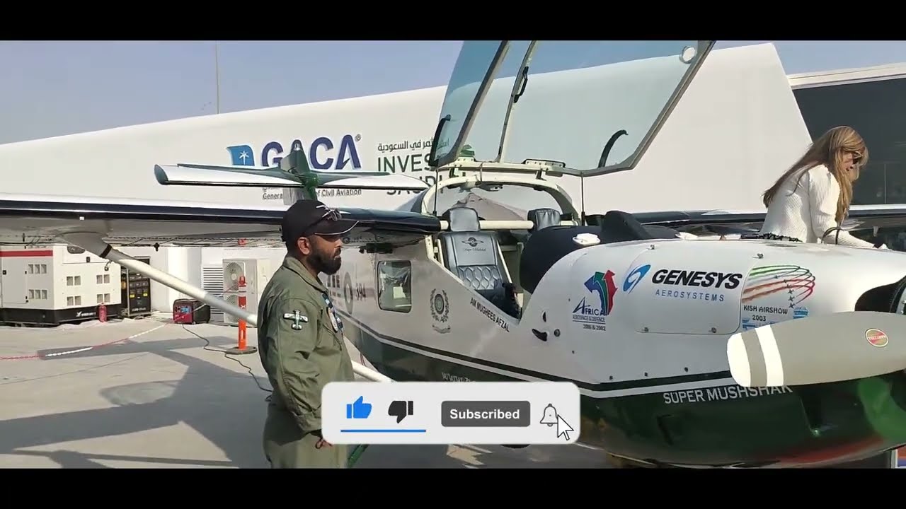 Pakistan Airforce Super Mushshak by  Pakistan Aeronautical Complex (PAC) | Air Show | SNA Aviation