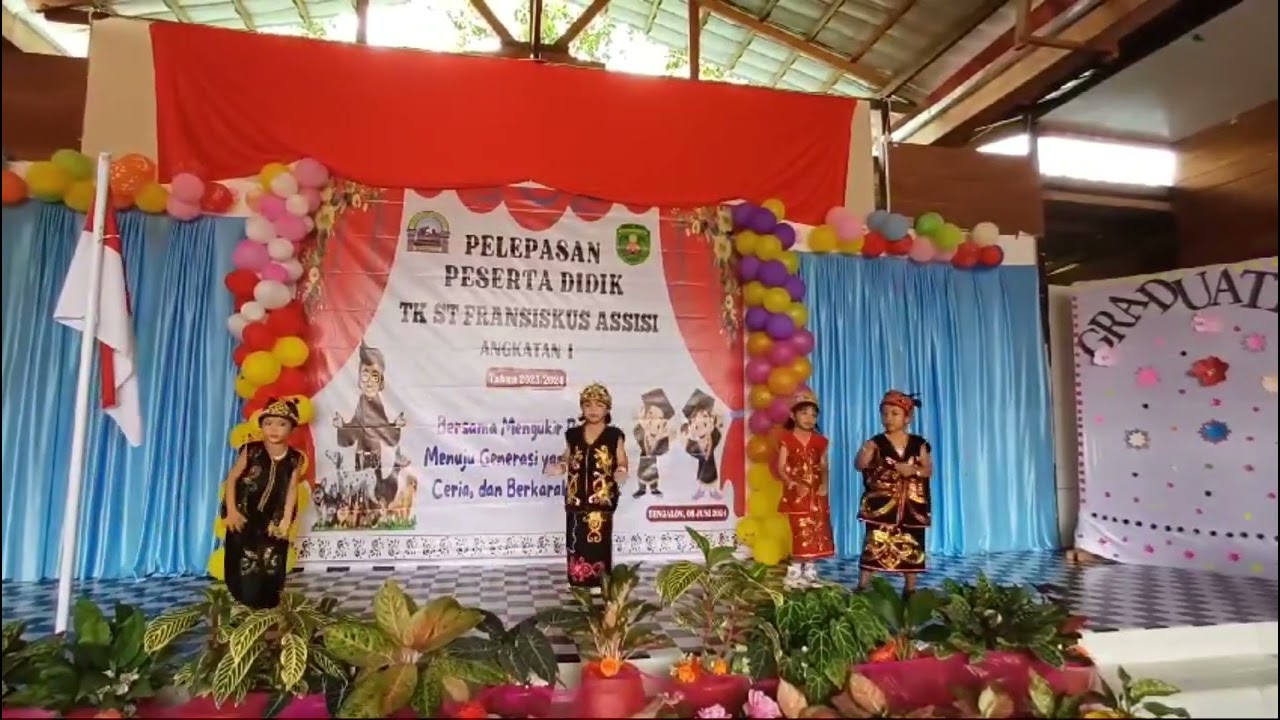 Tarian Pelepasan TK St. Fransiskus Assisi Bengalon Angkatan ke - I  Tahun 2023/2024