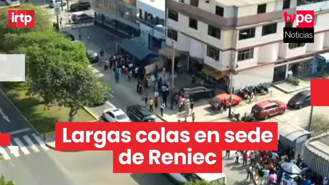 Largas colas en sede de Reniec en Jesús María para realizar trámites de DNI