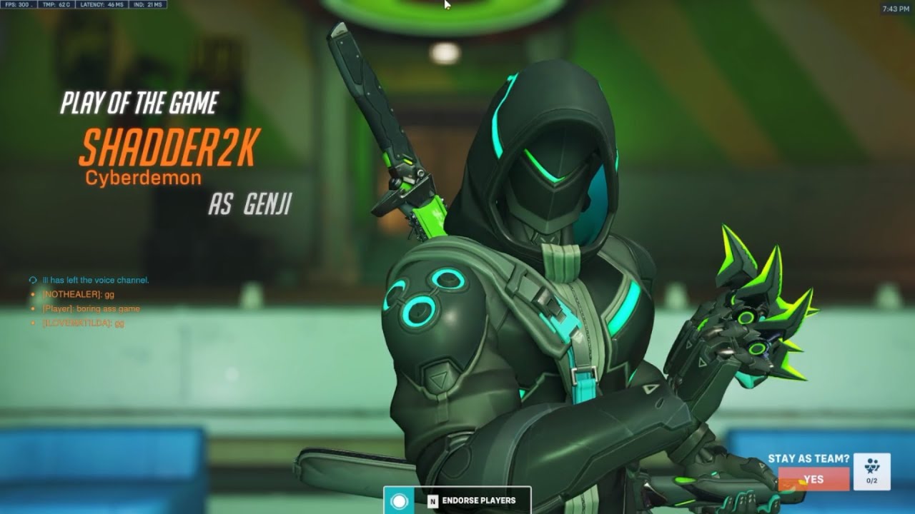 Overwatch 2 Rank 1 Genji Shadder2k Showing His Gameplay Tricks