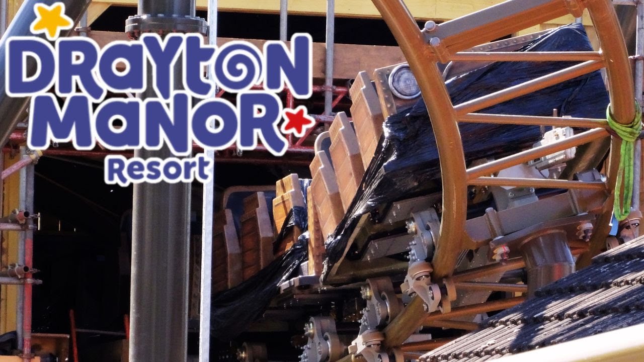 Drayton Manor new coaster May 2024 - Our FIRST look at track construction