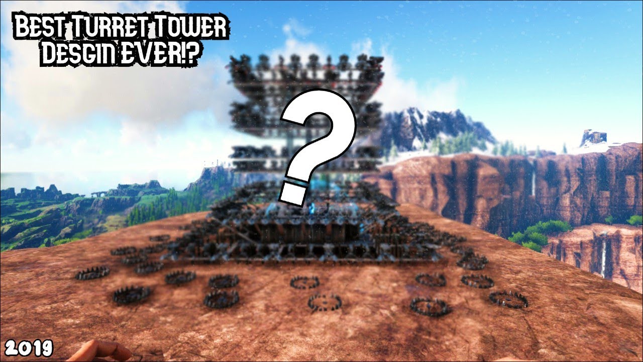 Ark BEST Turret Tower Design In 10min?!