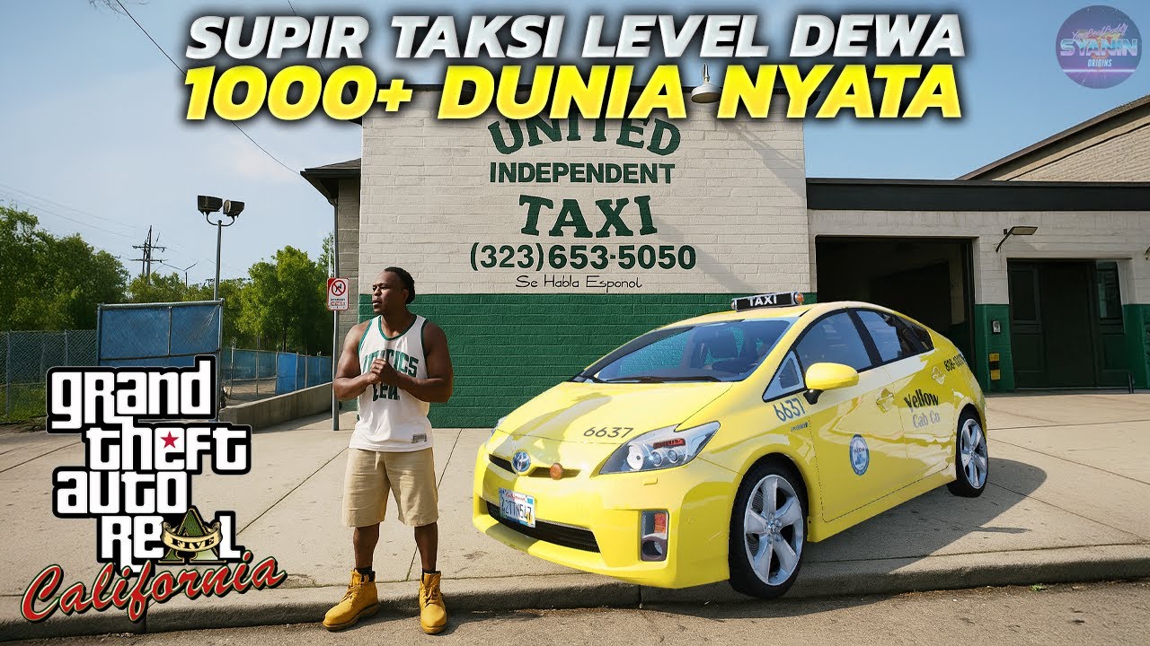 Aku Jadi Supir Taksi 1000+ Mod Dunia Nyata Simulator GTA 5 Real California Realistis