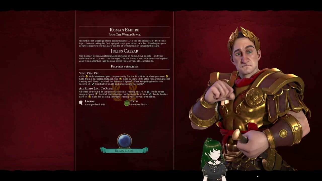 Civilization VI - Caesar Warlord Loss