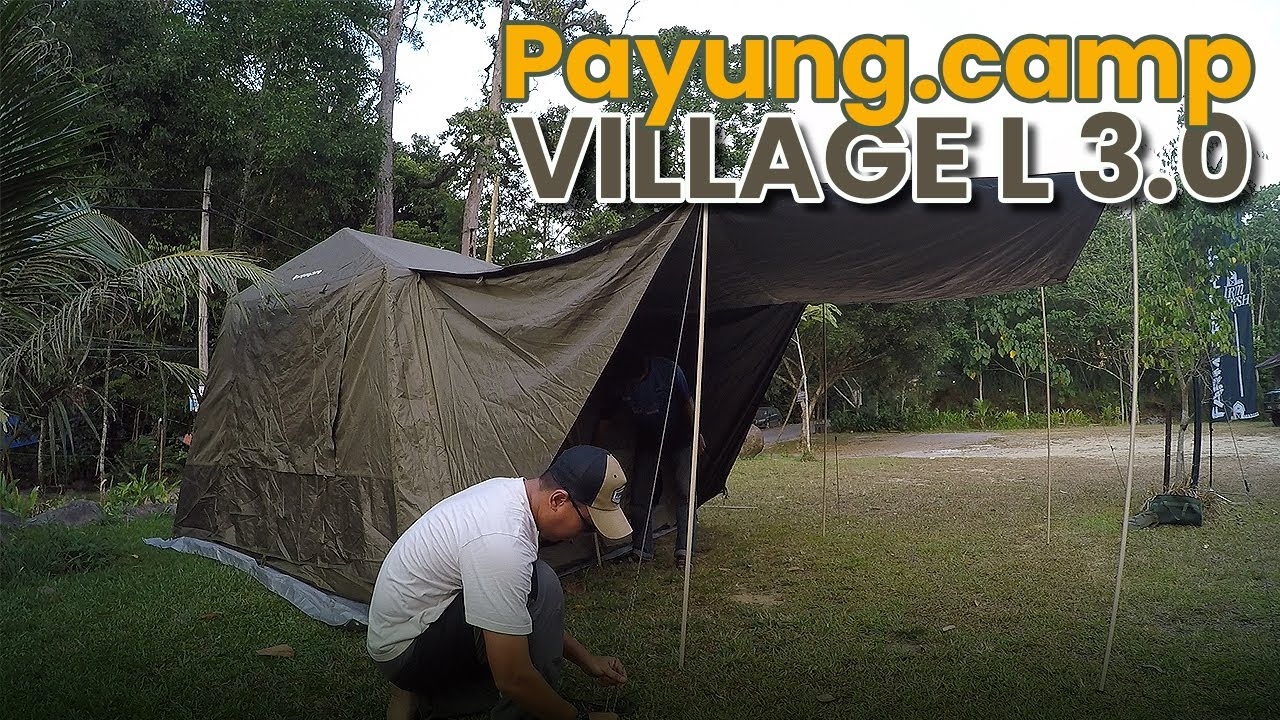 Setup Khemah Payung.Camp Village L 3.0