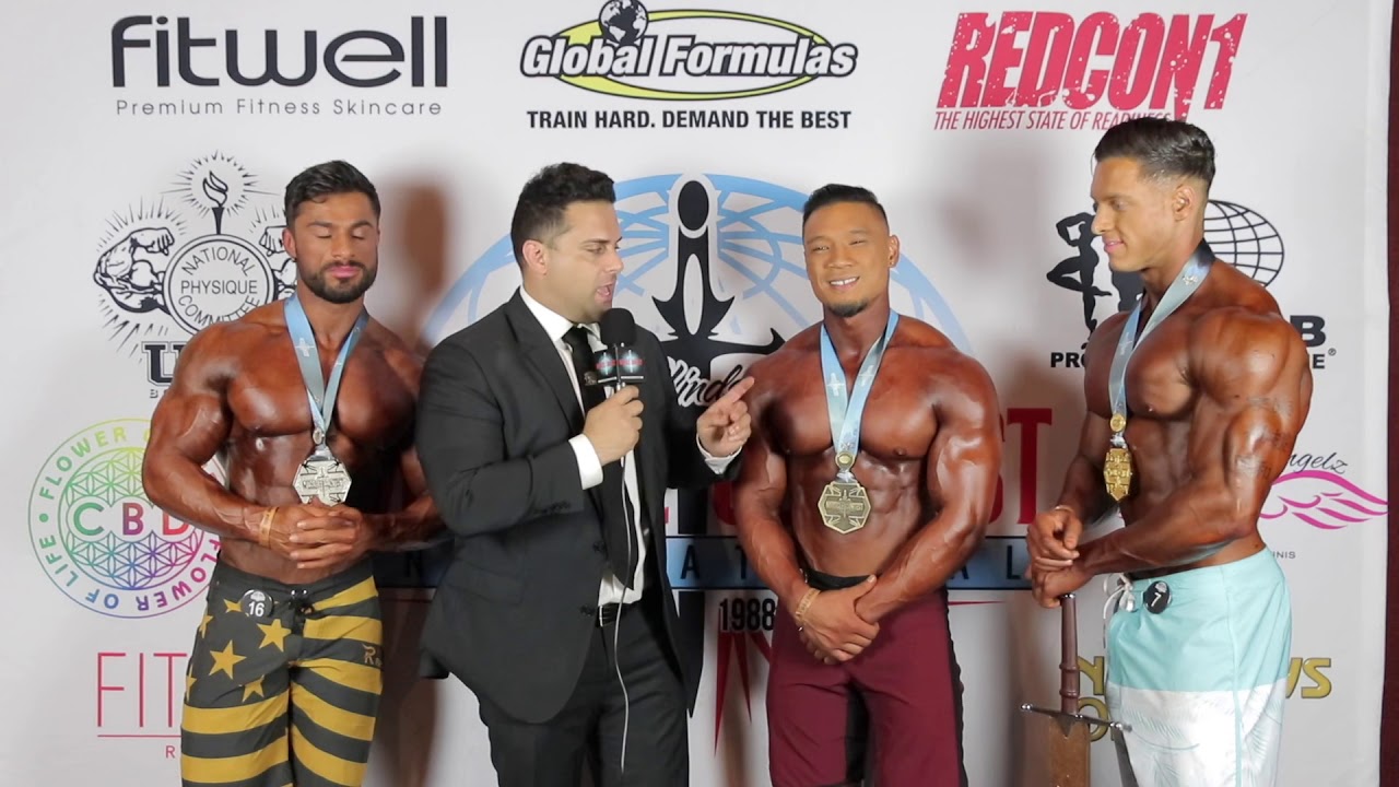 IFBB Pro League California Night of Champions Top 3 Caique de Oliveira, Ramses Rams and Alexander Q