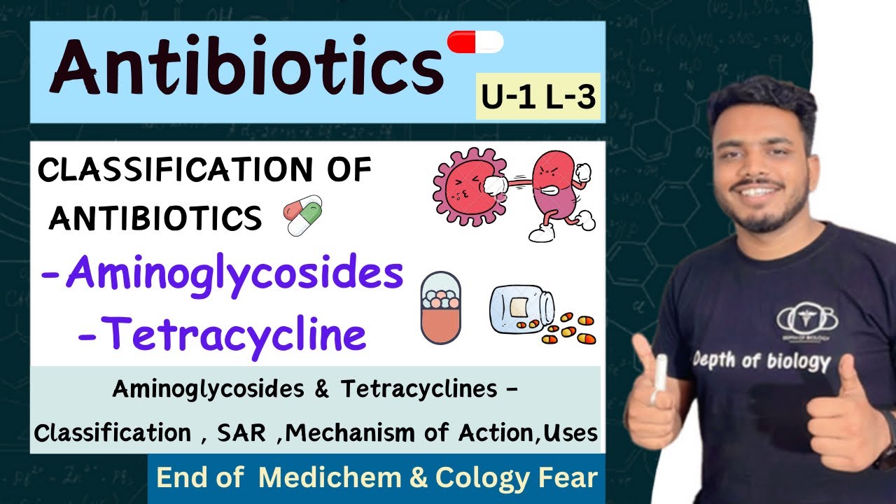 Antibiotics part 3 | Aminoglycosides | Tetracycline | Classification of Antibiotics #antibiotics