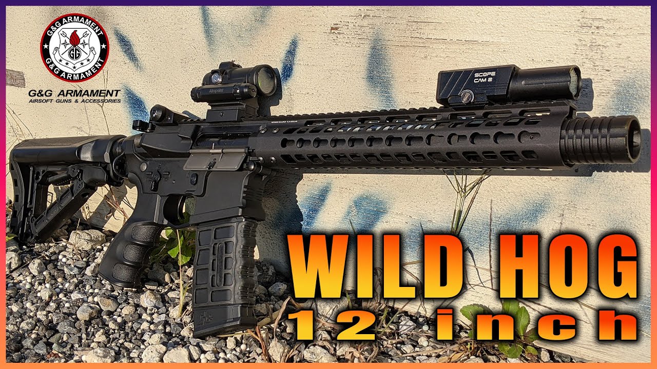 よく当たるイノシシ！？G&G GC16 WILD HOG 12inch 電動ガン