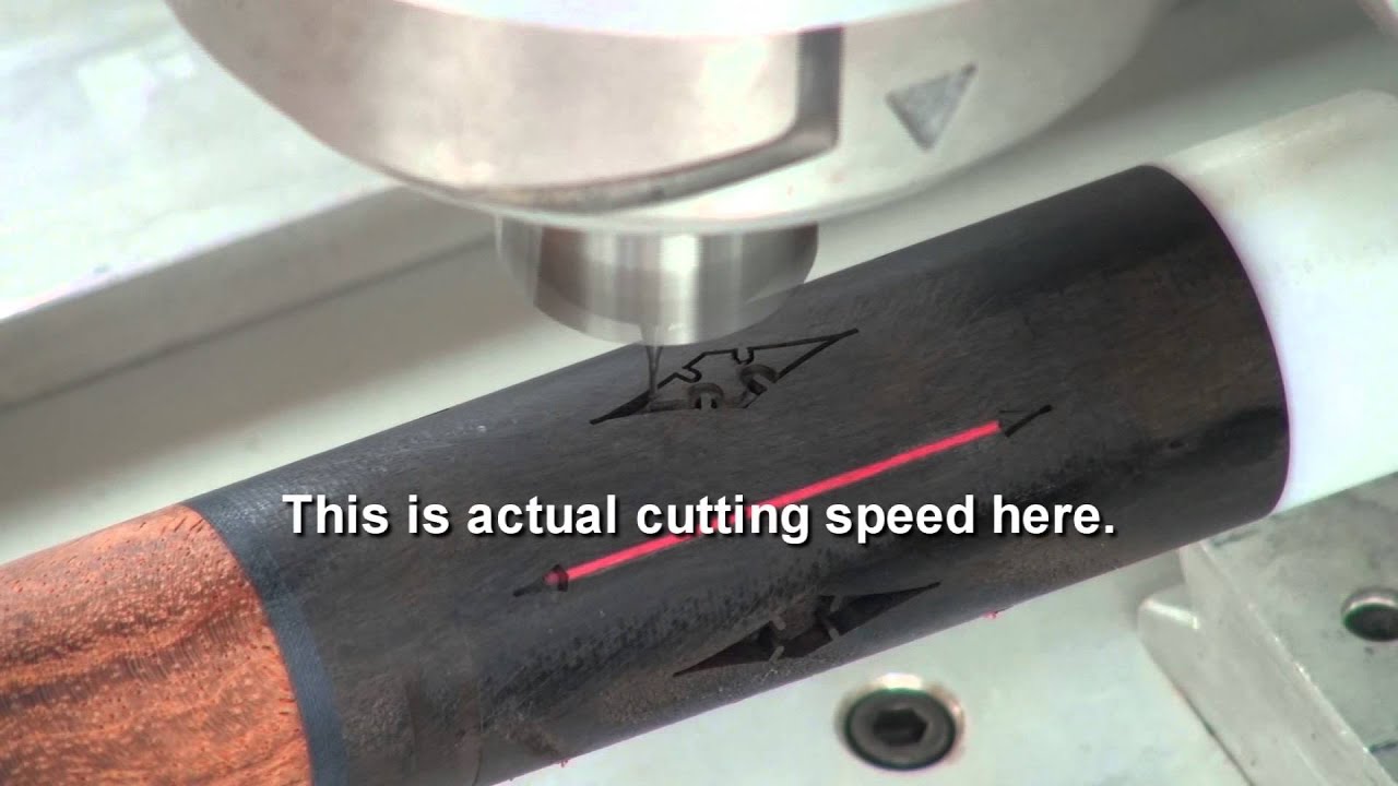 Cue Making - slotted diamond inlay pocketing