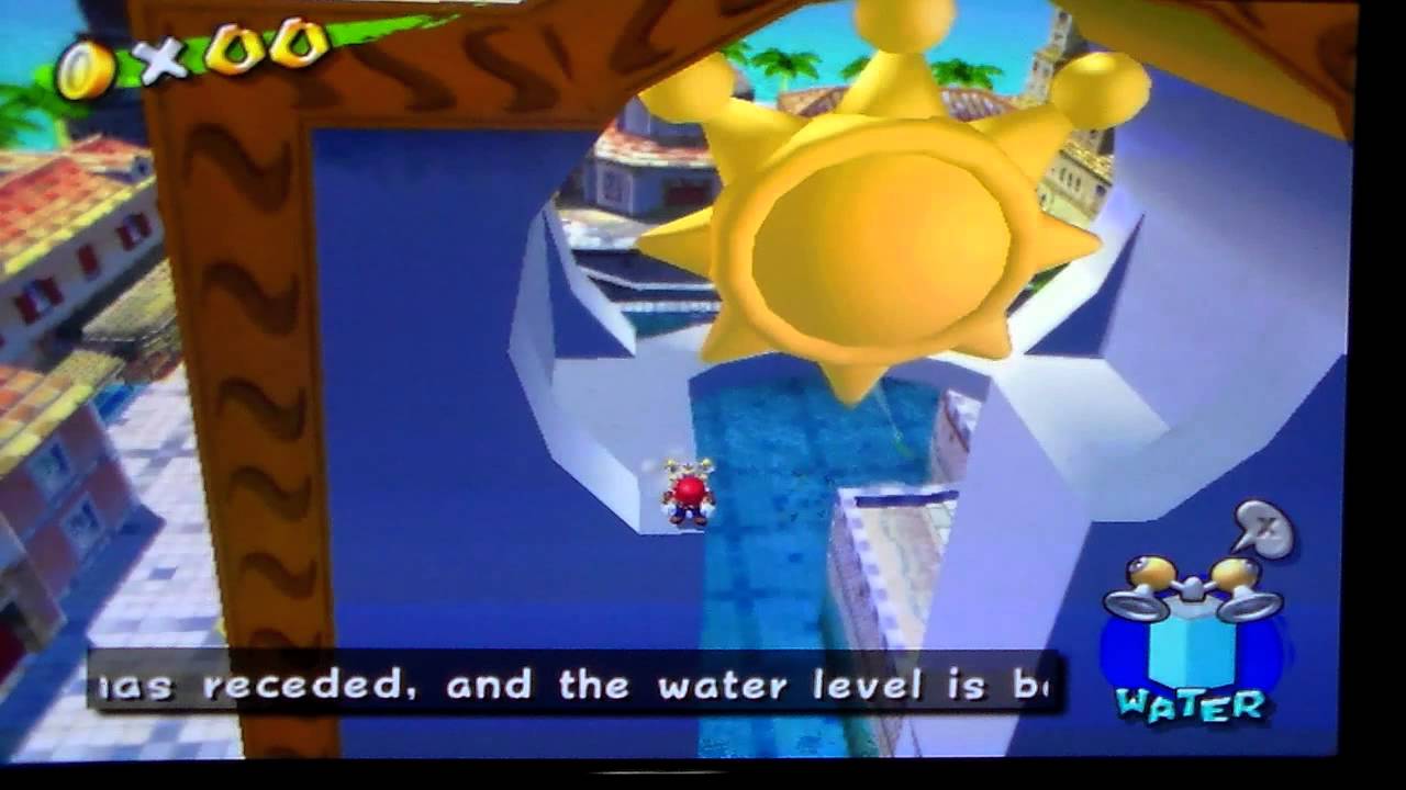 Super Mario Shineshine Glitch | Ontop of the Shine Sprite Tower w/o Rocket Nozzle