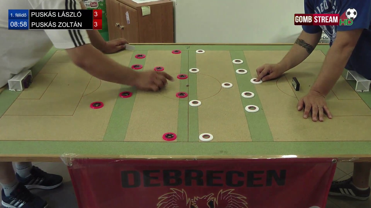 Hungarian 12 touch button soccer practice match PL-PZ 4-5 1. half