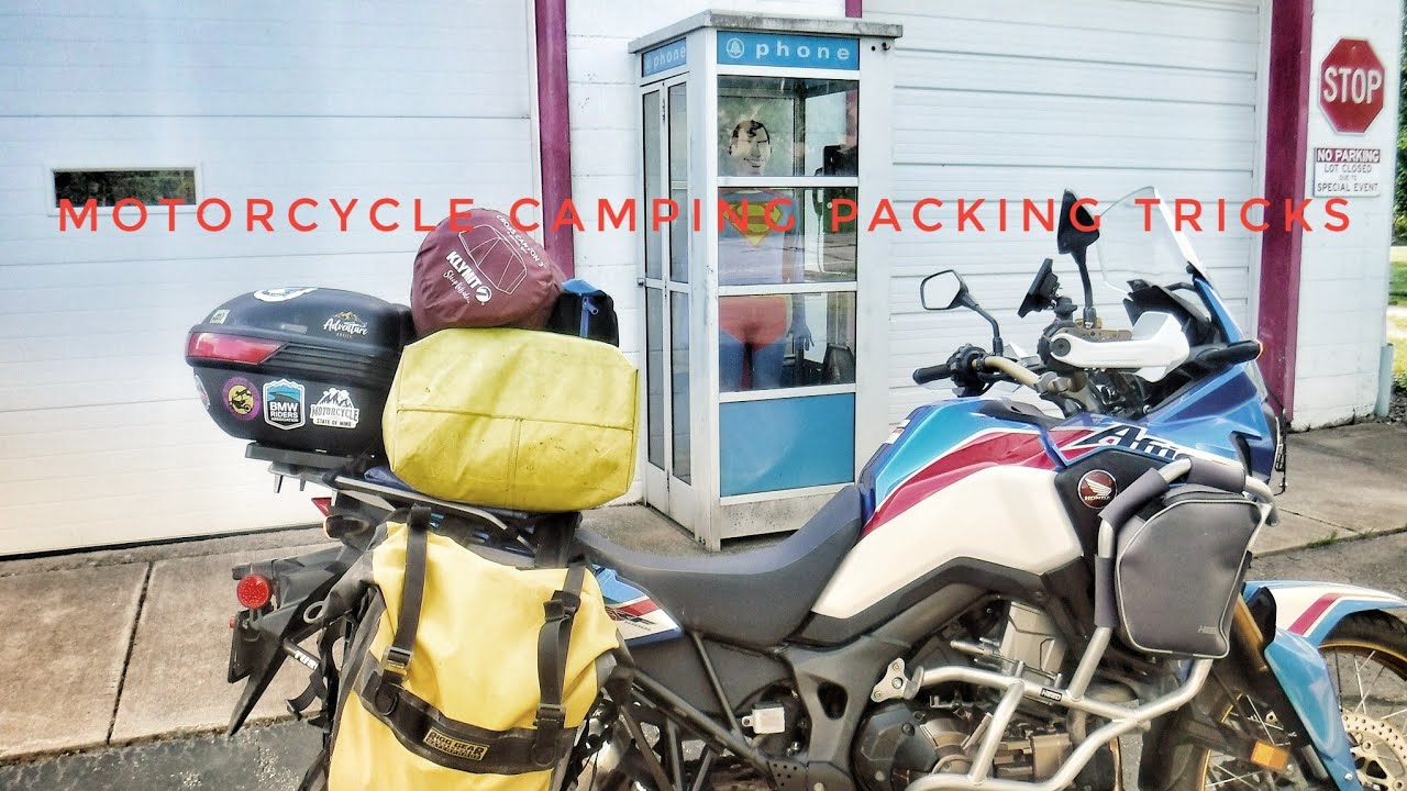How to pack for motorcycle camping.