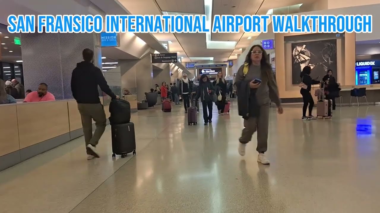 San Francisco Airport Walkthrough #airport #sanfranciscoairport #walkthrough