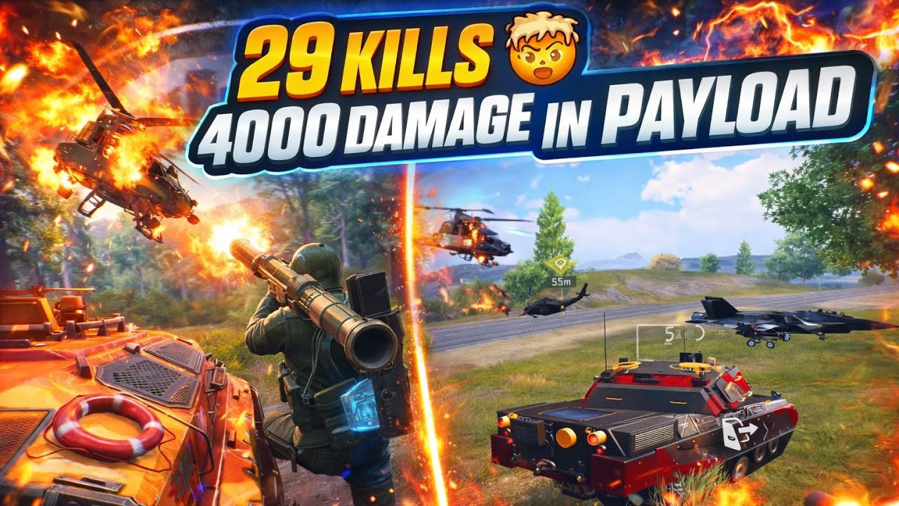 29 KILLS?! 🤯 4000 DAMAGE in BGMI PAYLOAD MODE