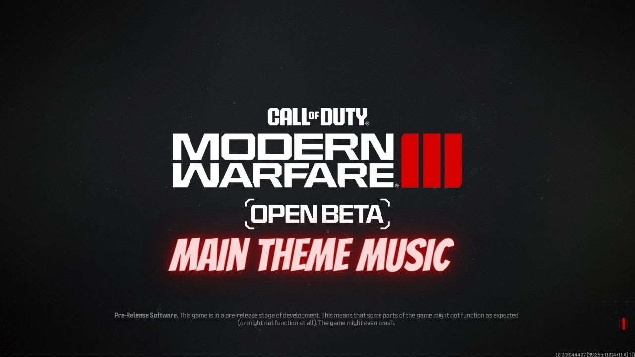 Call of Duty Modern Warfare 3 Beta - Main Theme Music