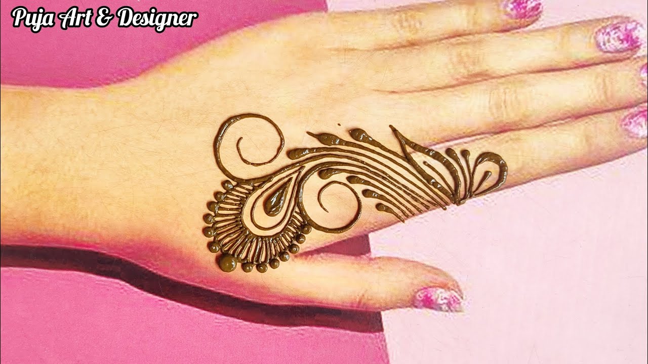 Very Beautiful & Stylish Back Hand Mehndi Design| Easy & Latest Mehndi Design|