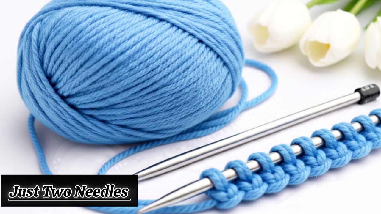 En Kolay İki Şiş Örgü Modeli 🧶 Easy Knitting Pattern with Two Needles