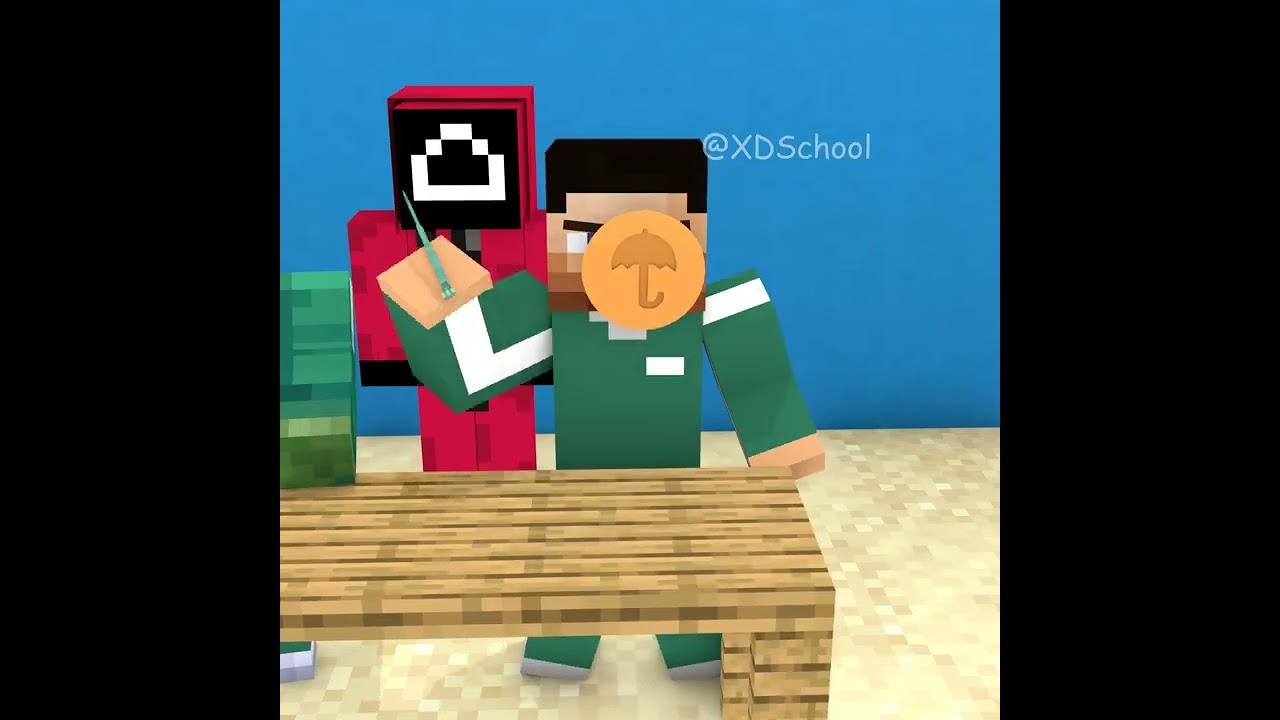 When Pro Steve v.s Zombie Plays Squid Game Dalgona Candy |  Minecraft Animations