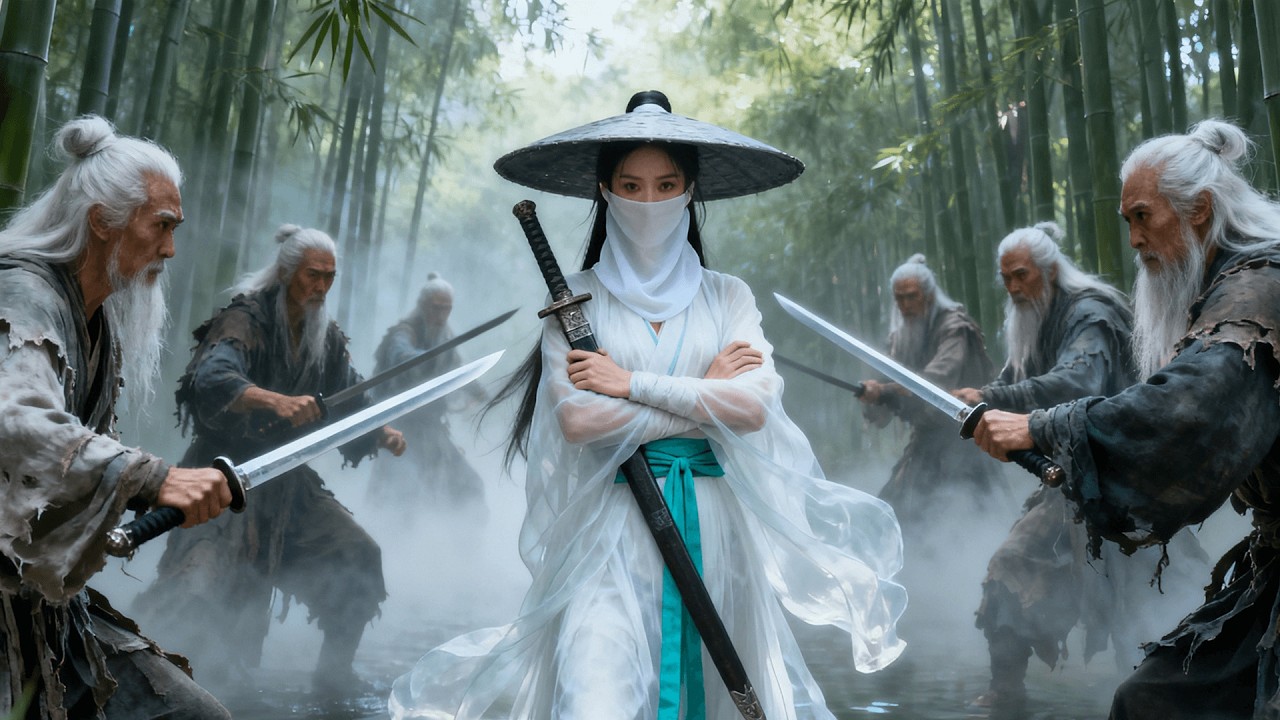 擂台比武！不起眼少女劍法高超，一連擊敗數位功夫大師！ #功夫 #kungfu