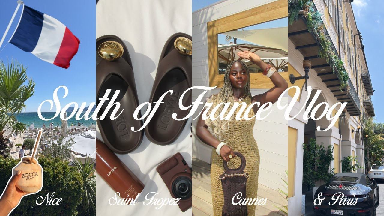 South of France Vlog | Nice, Saint Tropez, Cannes, & Paris | Beach Clubs, Shopping, & Restaurants!