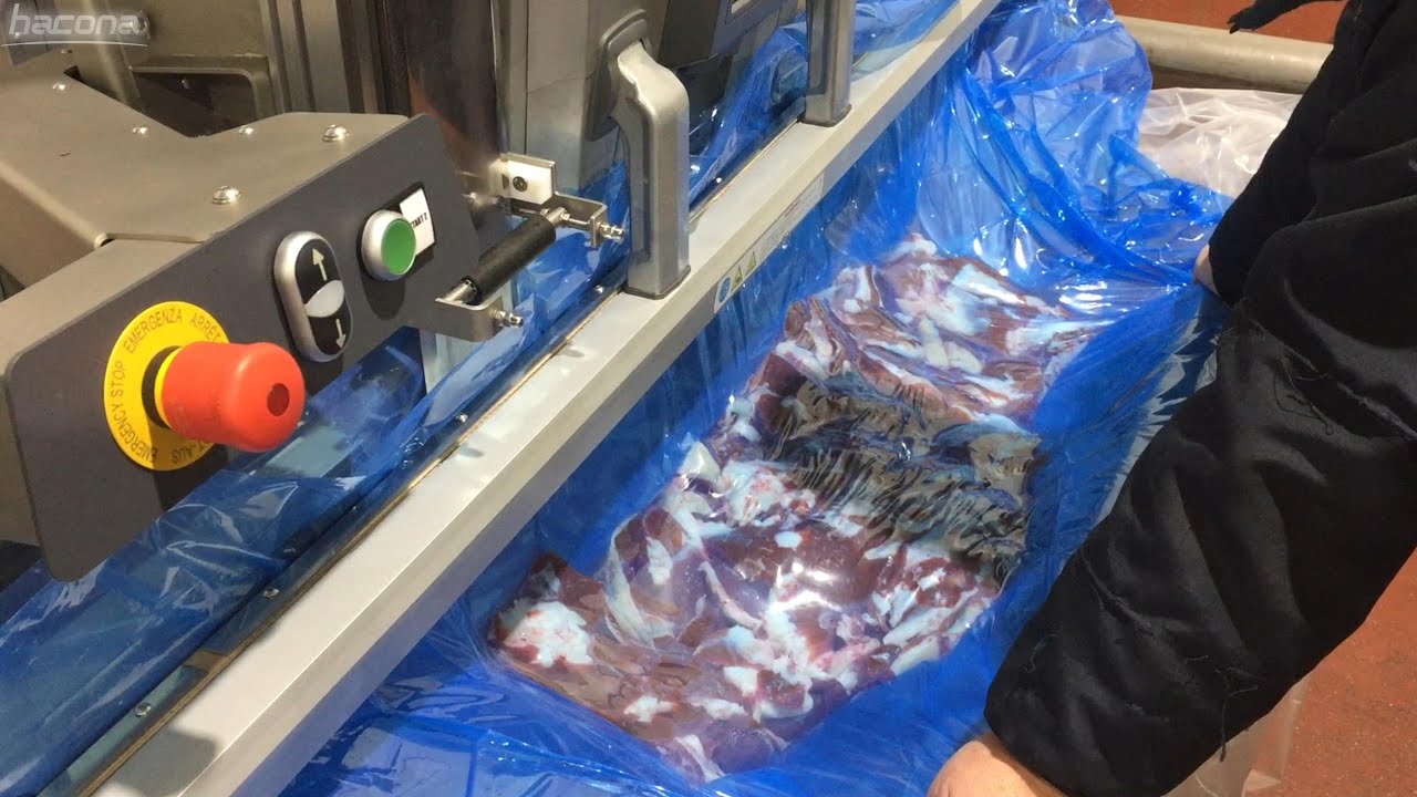 Bulk beef packaging with modified atmosphere (MAP), and vacuum