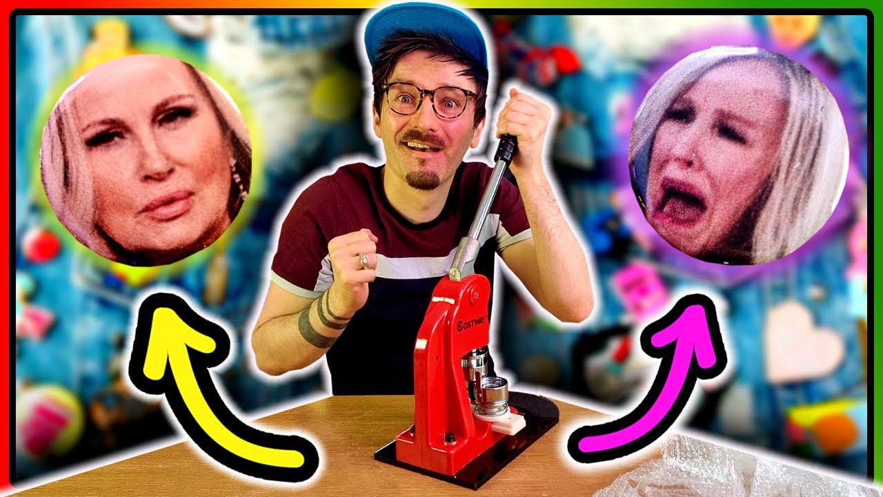 MY NEW OBSESSION!! | I Bought A Button Badge Maker Machine!