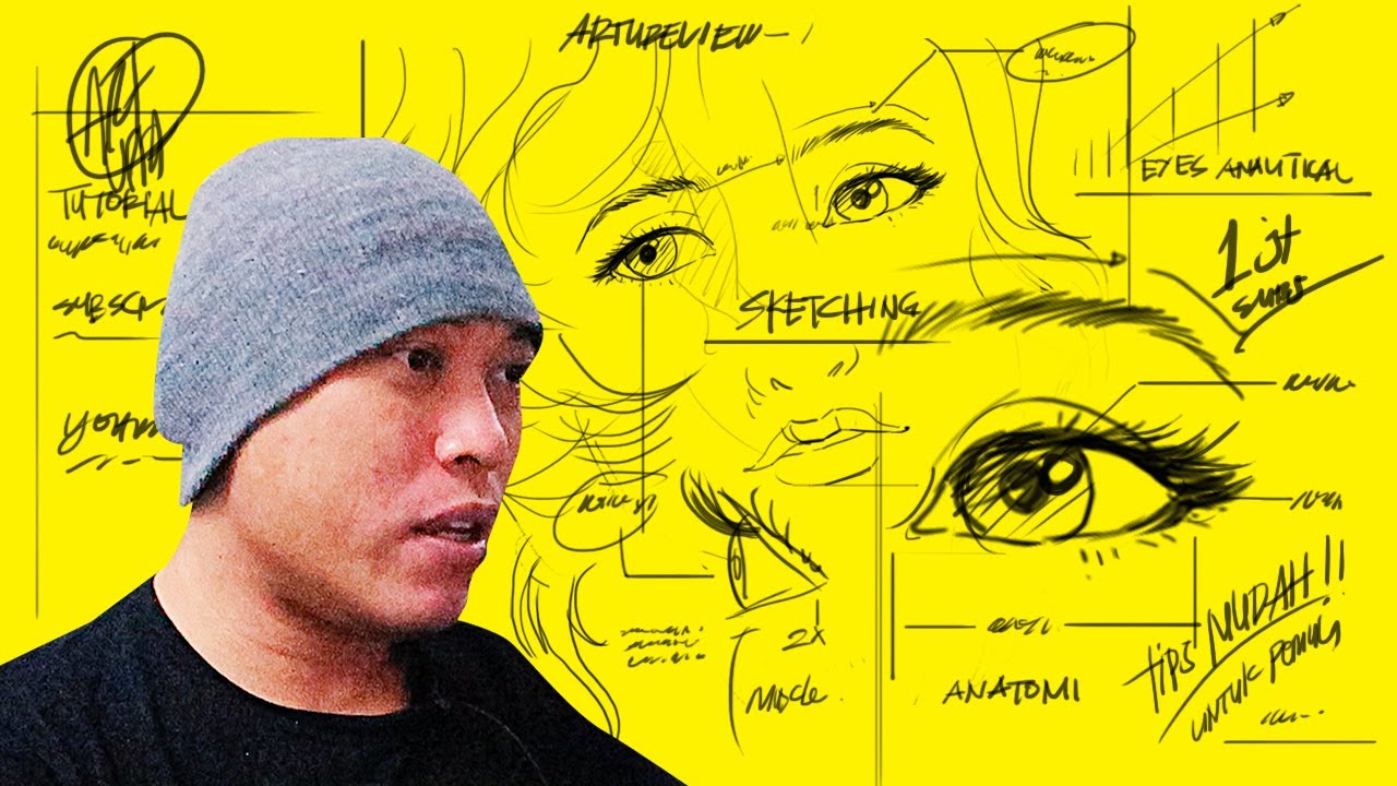 Tips Cara Menggambar Mata untuk Pemula - Review Karya Subscriber