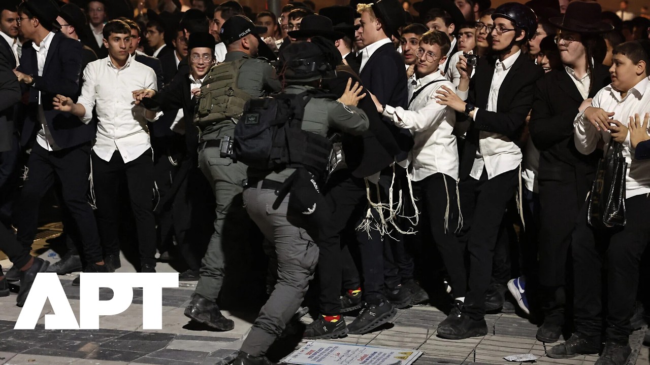 Ultra-Orthodox Protesters Clash With Police in Jerusalem Over Military Conscription | APT