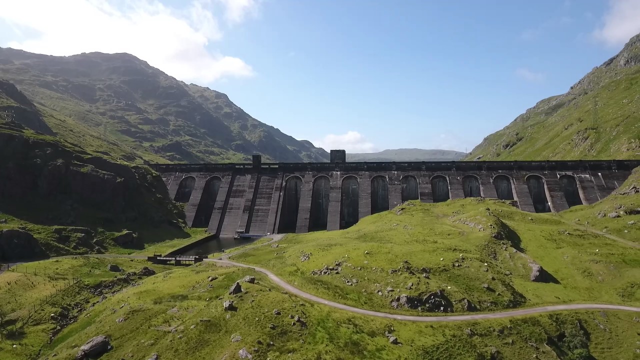 Loch Sloy Dam - Scotland - Phantom 4 drone footage