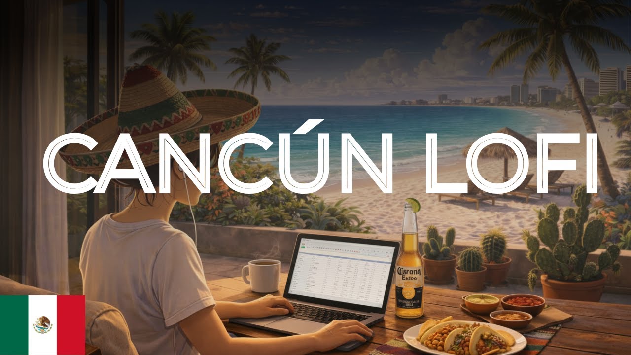 Cancún Lofi Beats - 1 Hour Mexican Lofi Hip Hop Mix for Study, Work & Relaxation
