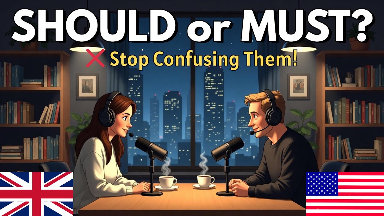 Should vs Must in English | Learn the Difference with Clear Examples (ESL Grammar Lesson)